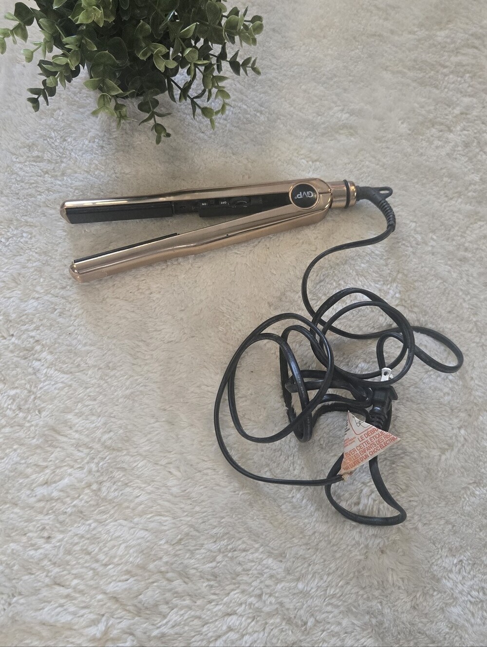 GVP Gold Ceramic 1" Plate Straightener Flat Iron